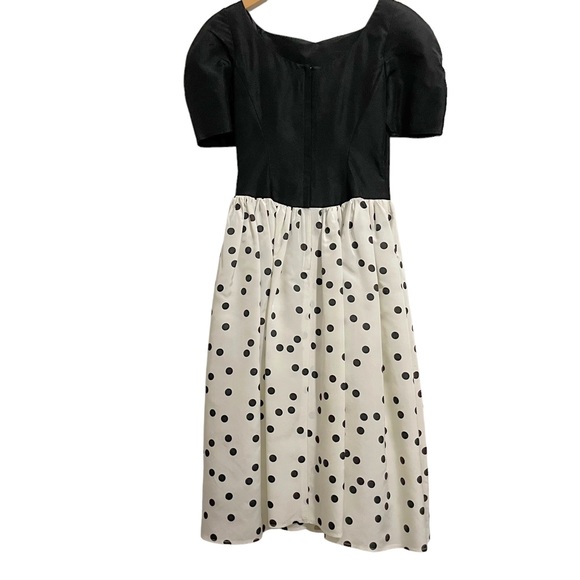 Gunne Sax Jessica McClintock Vintage Polka Dot Dress NWT Deadstock Size 4 - Picture 3 of 15